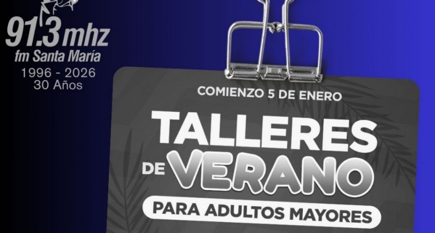 TALLERES DE VERANO PARA ADULTOS MAYORES