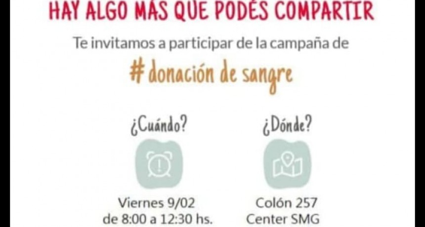 DONACIÓN DE SANGRE