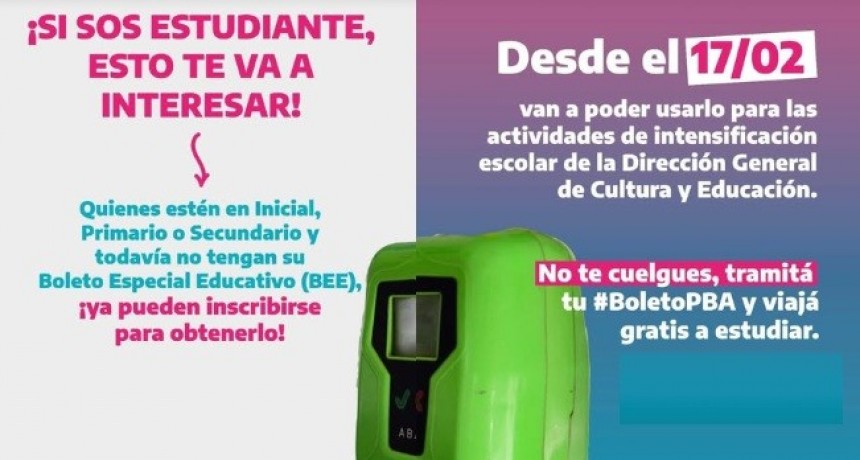 BOLETO ESTUDIANTIL