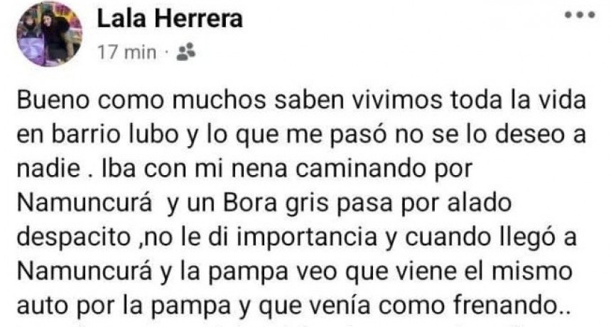 DENUNCIA POR INSEGURIDAD