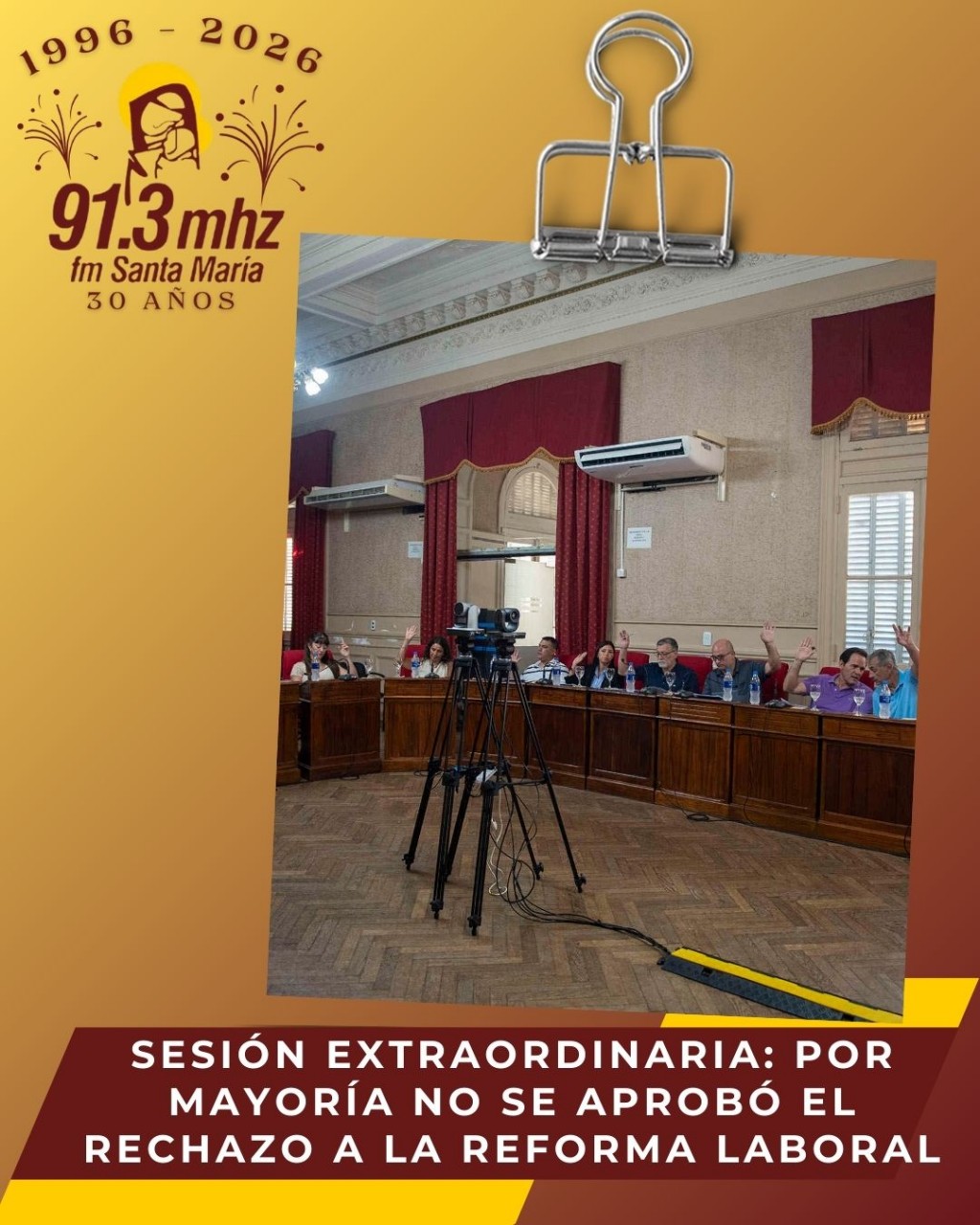 SESIÓN EXTRAORDINARIA: POR MAYORÍA NO SE APROBÓ EL RECHAZO A LA REFORMA LABORAL