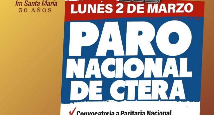 PARO DOCENTE EN EL INICIO DE CLASES