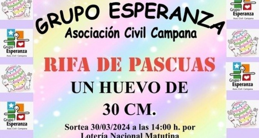 HUEVO DE PASCUA A BENEFICIO DEL GRUPO ESPERANZA