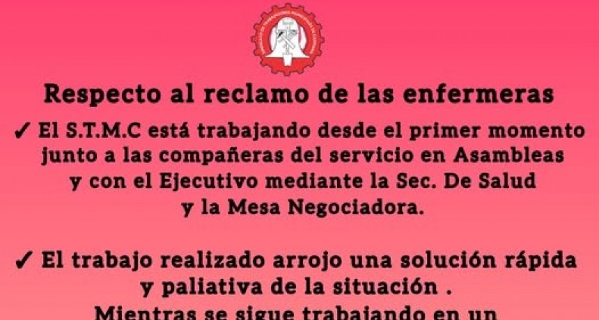 RECLAMO DE LAS ENFERMERAS