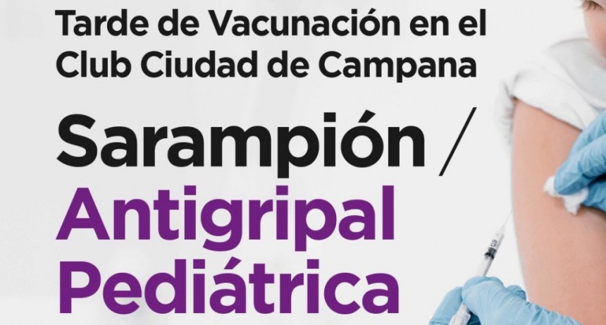 TARDE DE VACUNACIÓN PEDIÁTRICA EN EL CCC
