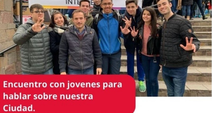 LOS JÓVENES CHARLARÁN CON EL INTENDENTE
