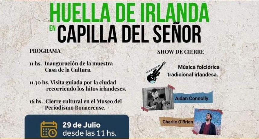 JORNADA SOBRE IRLANDA EN CAPILLA DEL SEÑOR