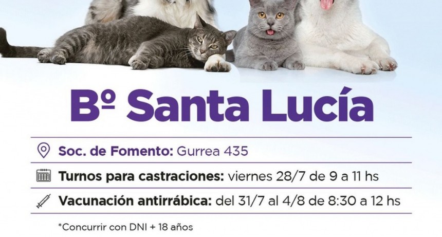 QUIRÓFANO MÓVIL EN EL BARRIO SANTA LUCÍA