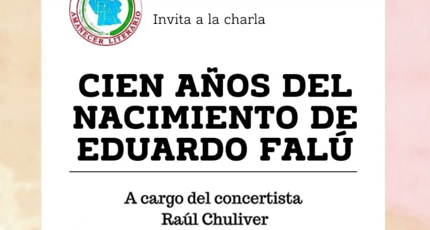 HOMENAJE A EDUARDO FALÚ