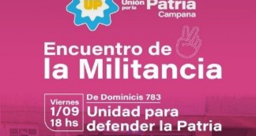 ENCUENTRO DE LA MILITANCIA