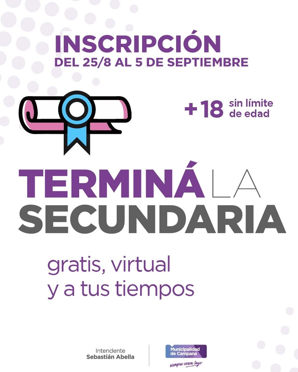 TERMINÁ LA SECUNDARIA