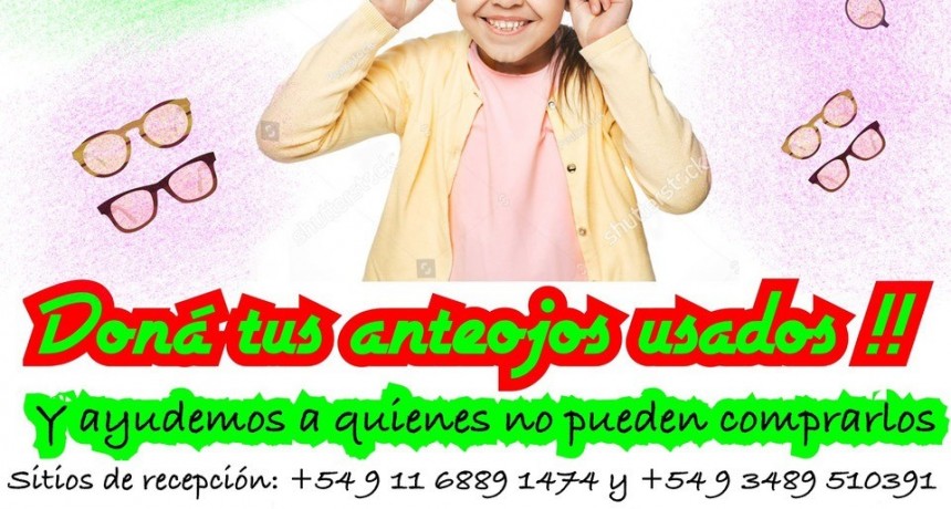CAMPAÑA DE DONACIÓN DE ANTEOJOS