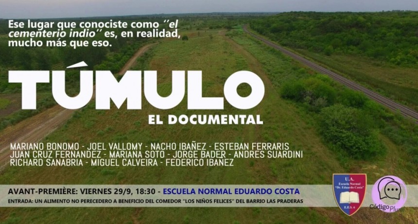 PRESENTARÁN EL DOCUMENTAL 
