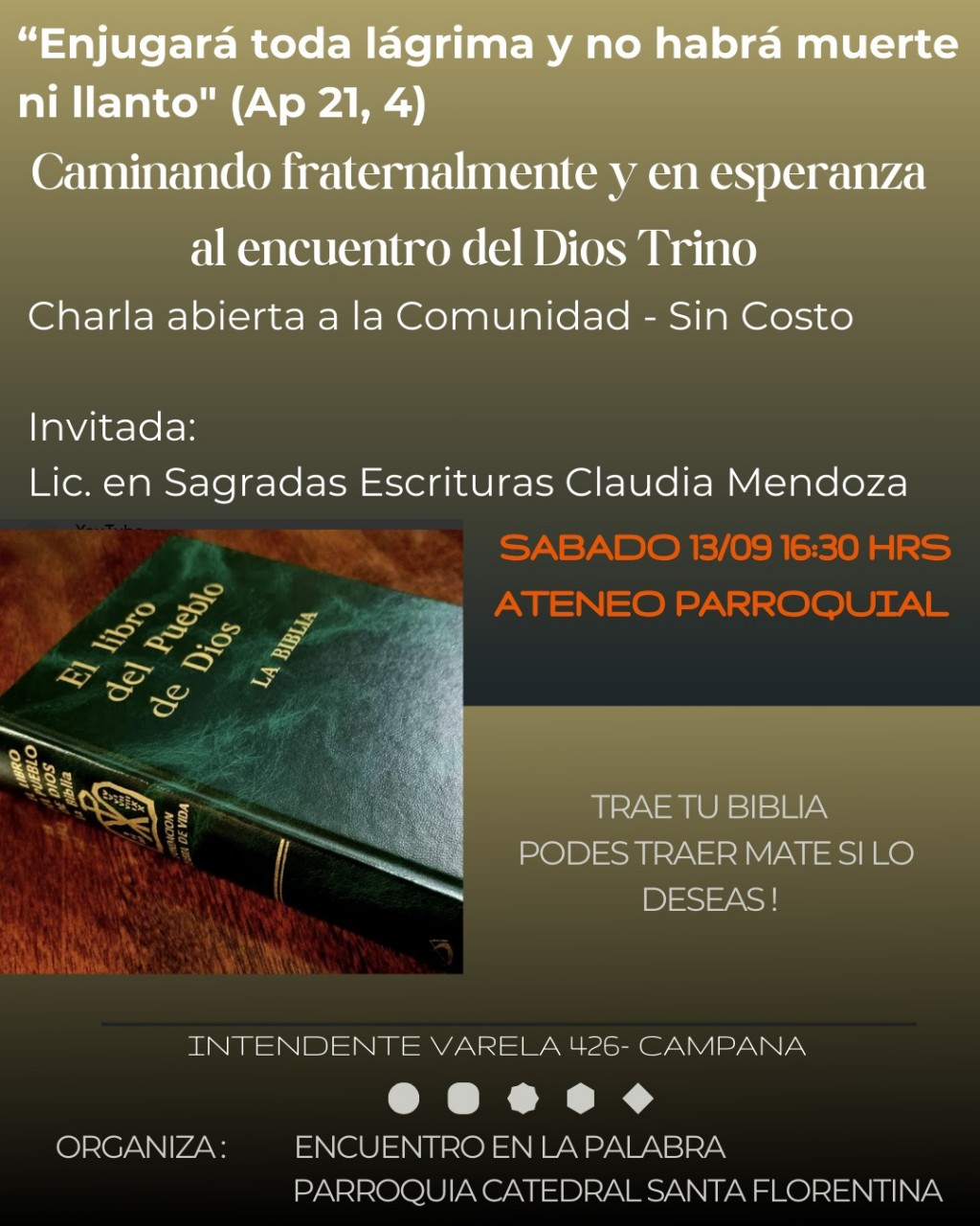 CHARLA SOBRE LA BIBLIA