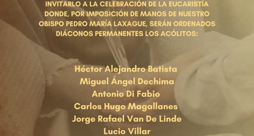 NUEVOS DIÁCONOS PERMANENTES
