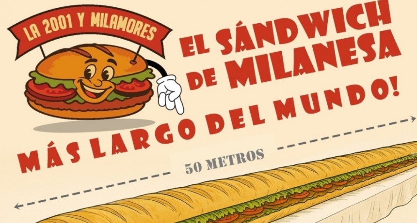 EL SANDWICH DE MILANESA MÁS LARGO DEL MUNDO